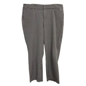 Old Navy Pants Womens 16 Gray High Rise Pixie‎ Houndstooth Stretch Ankle
